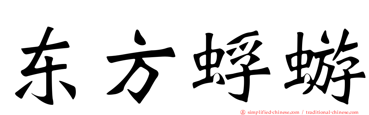 东方蜉蝣