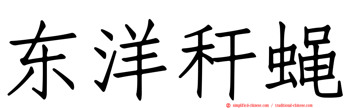 东洋秆蝇