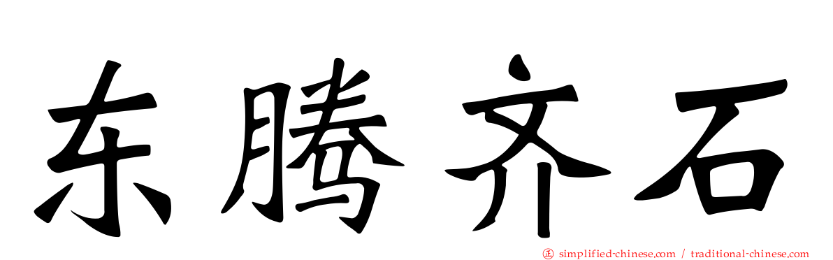东腾齐石
