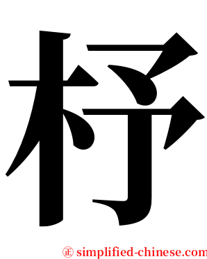 杼 serif font