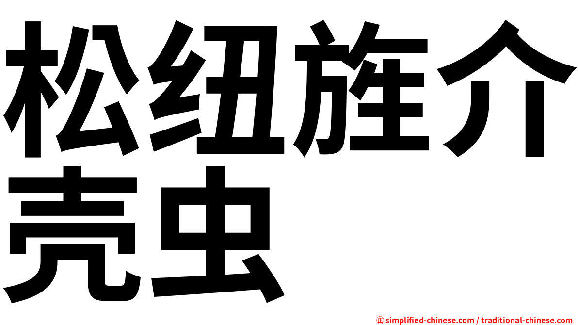 松纽旌介壳虫