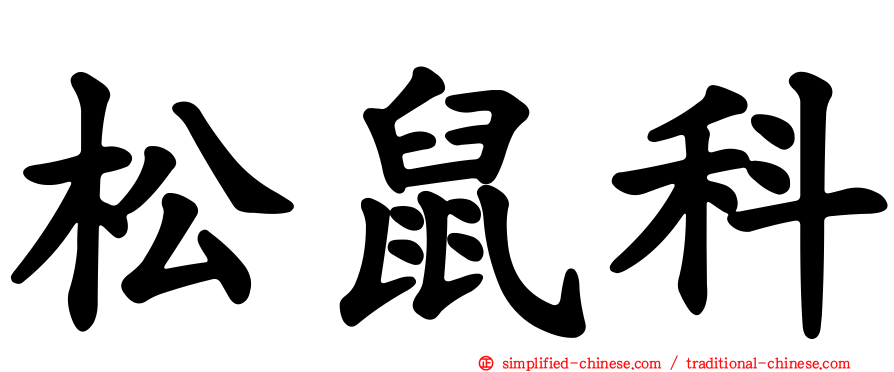 松鼠科