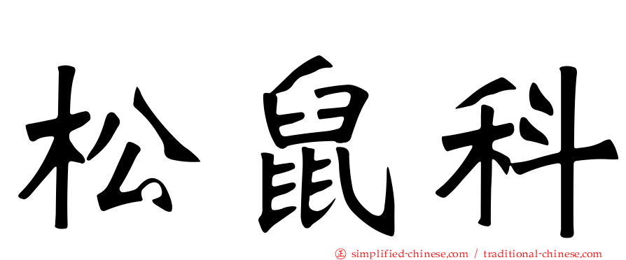 松鼠科