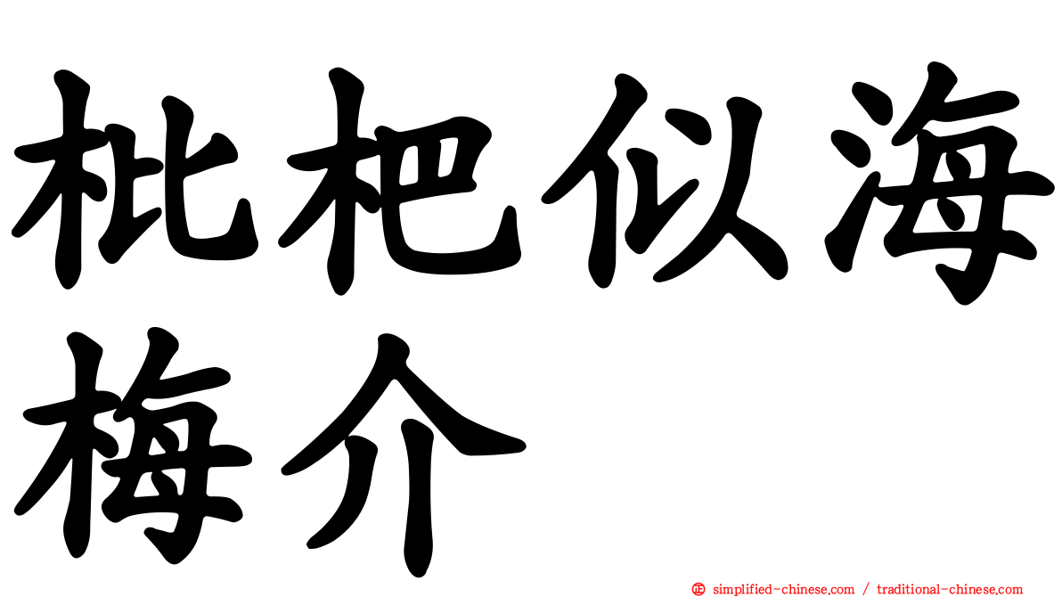 枇杷似海梅介
