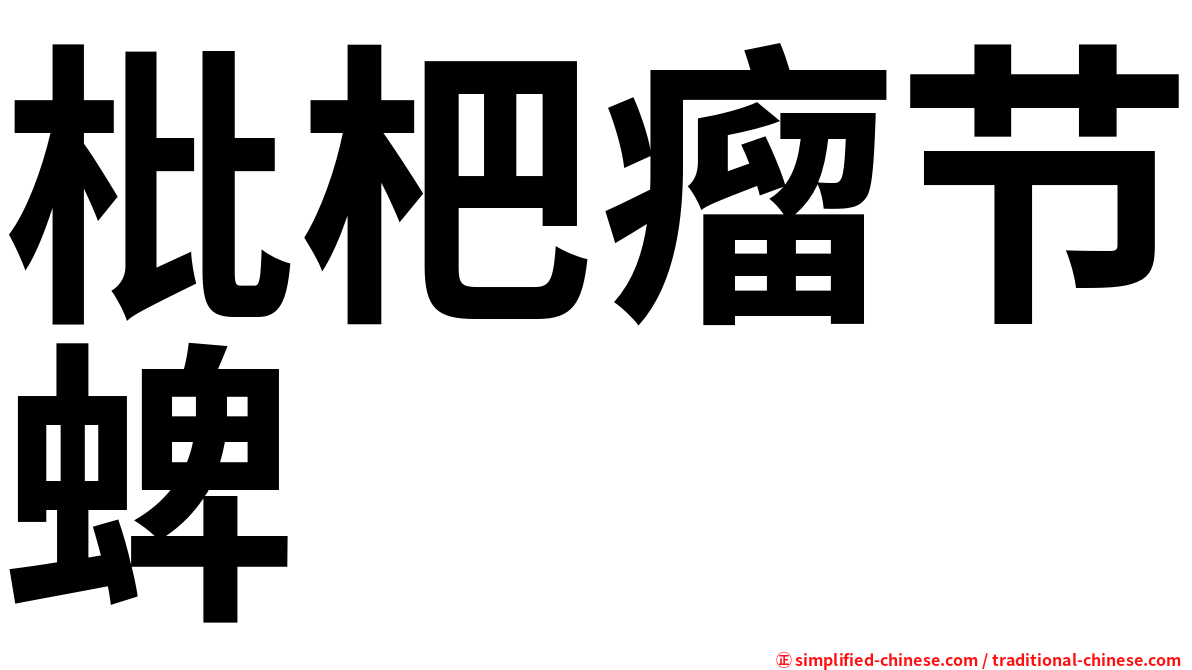 枇杷瘤节蜱