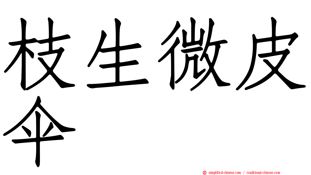 枝生微皮伞