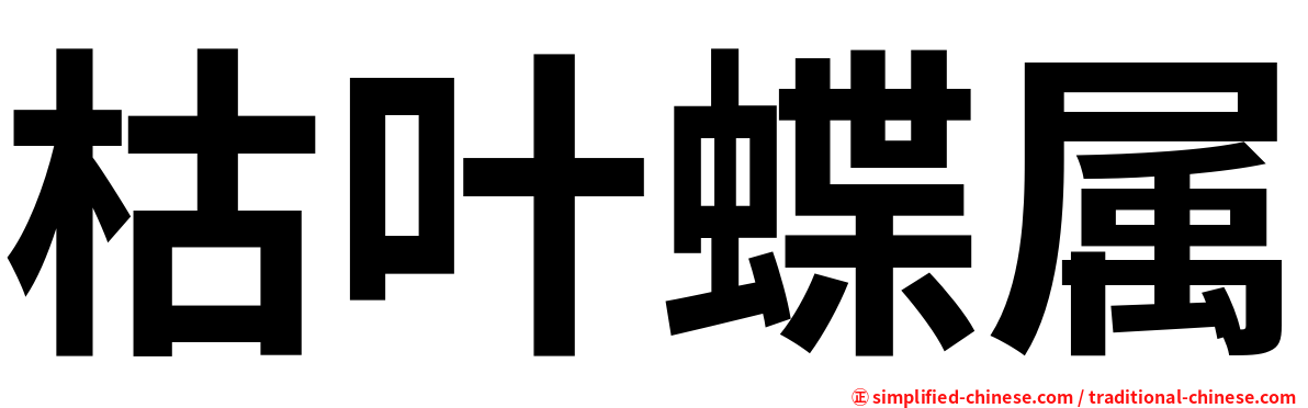 枯叶蝶属