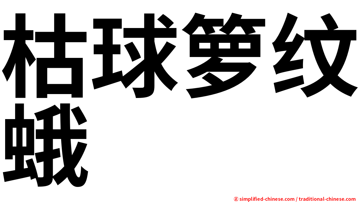 枯球箩纹蛾