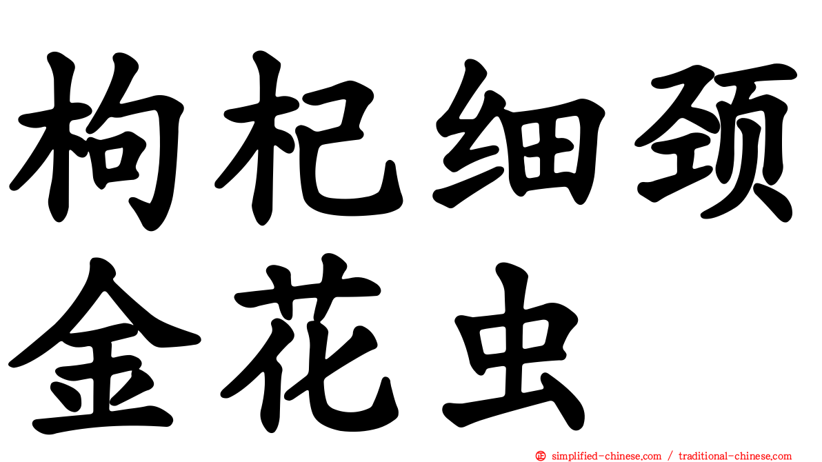 枸杞细颈金花虫