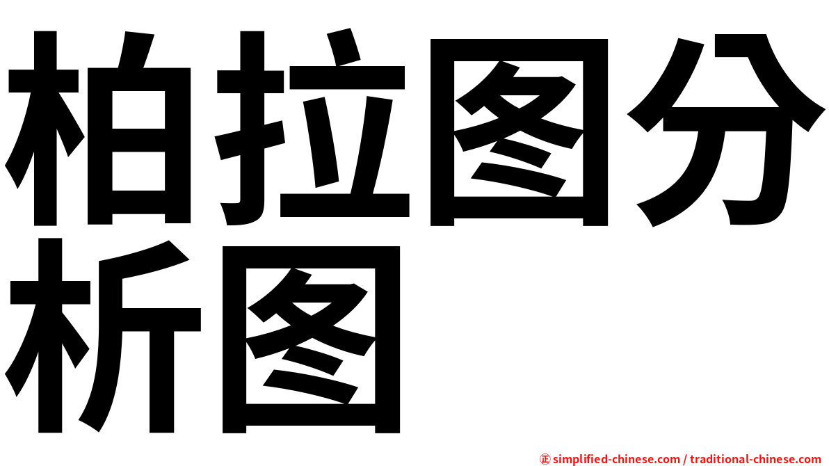 柏拉图分析图