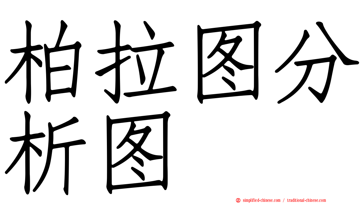 柏拉图分析图