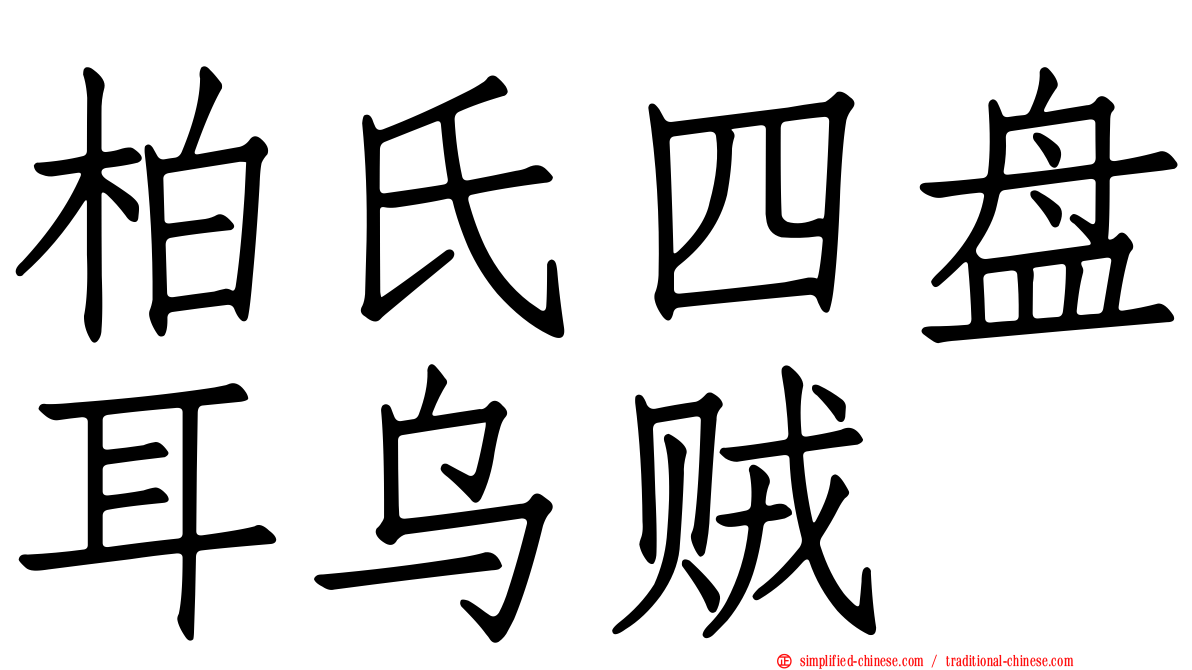 柏氏四盘耳乌贼