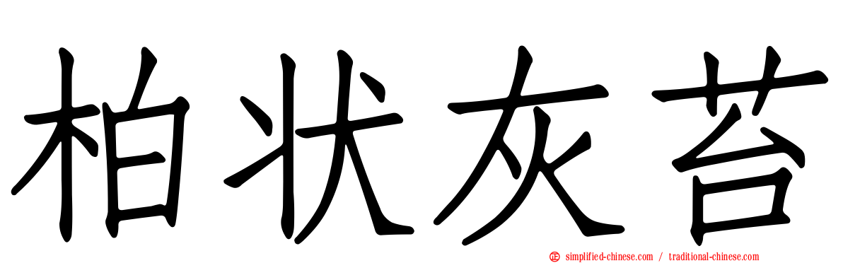 柏状灰苔
