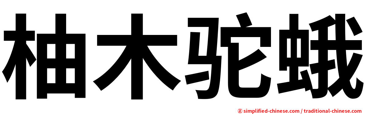 柚木驼蛾