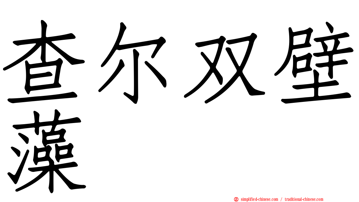 查尔双壁藻