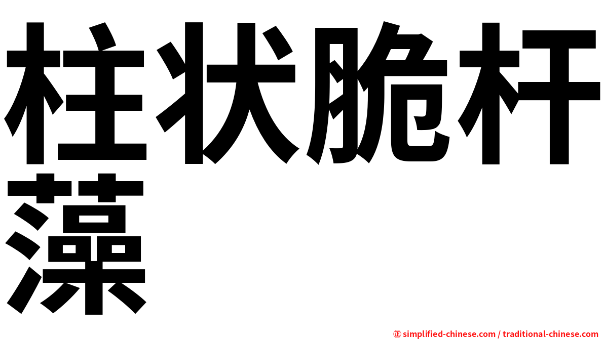 柱状脆杆藻
