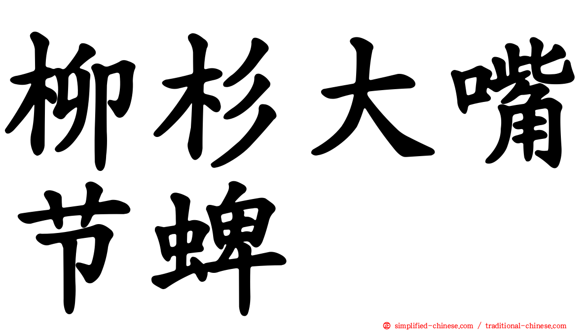 柳杉大嘴节蜱