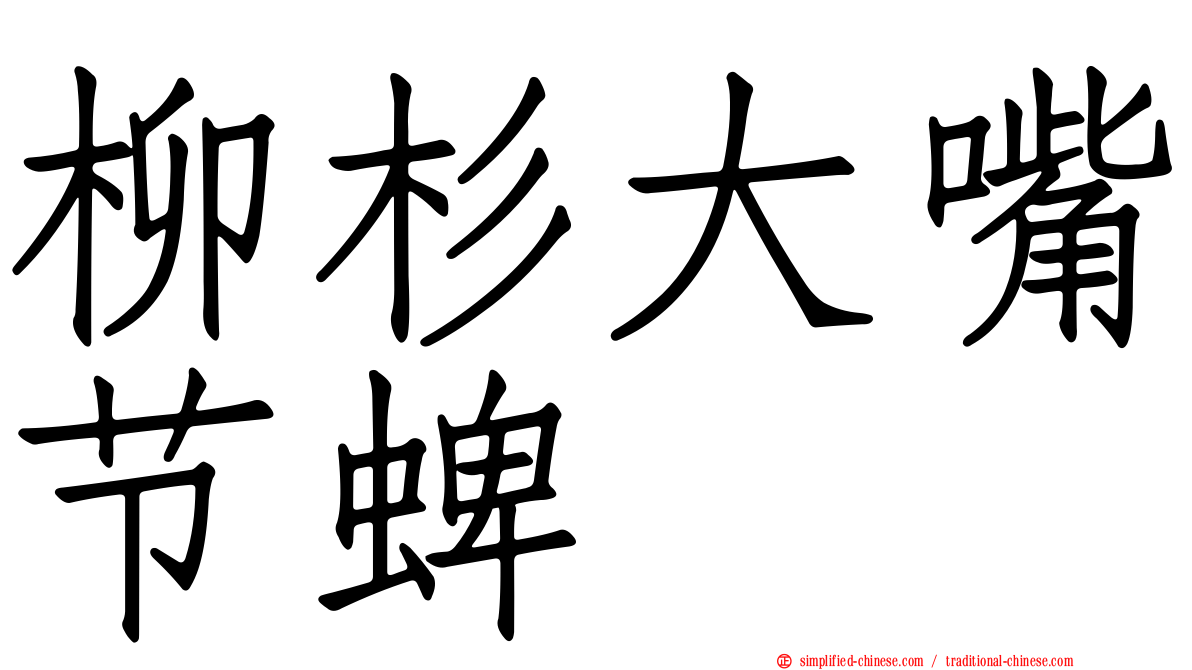 柳杉大嘴节蜱