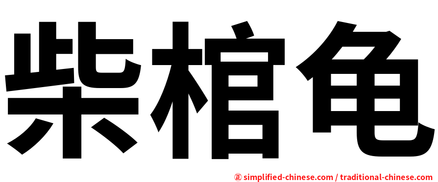 柴棺龟