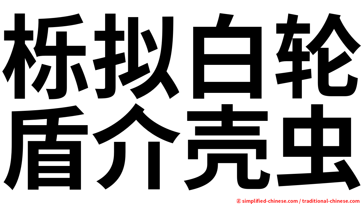 栎拟白轮盾介壳虫