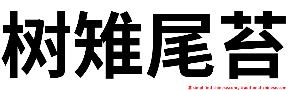 树雉尾苔