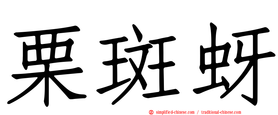 栗斑蚜