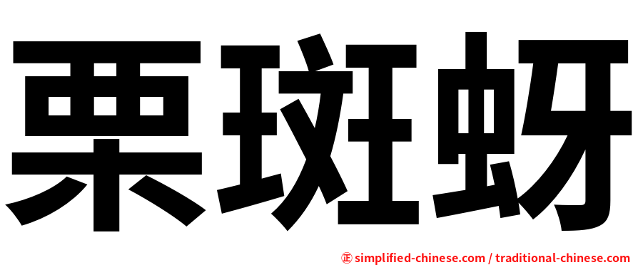 栗斑蚜