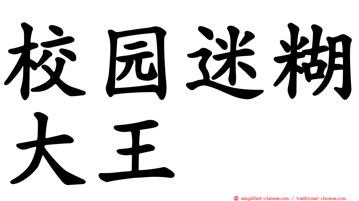 校园迷糊大王