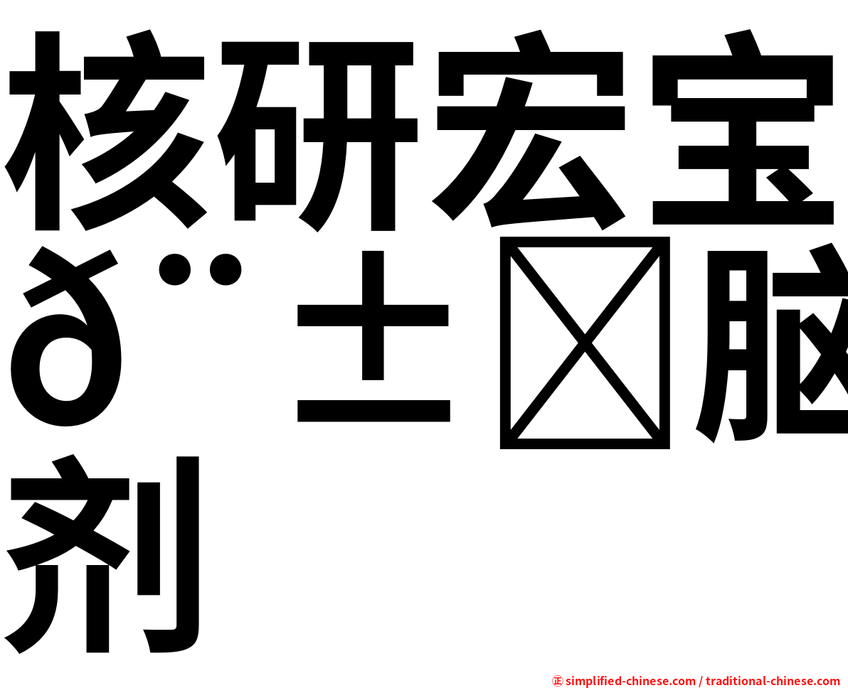 核研宏宝𨱏脑造影剂