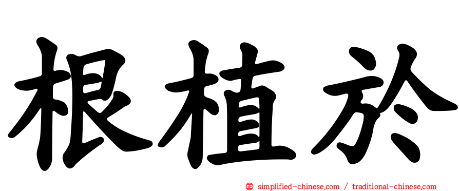 根植于