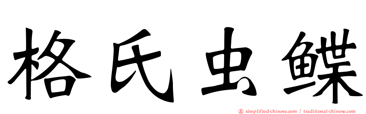 格氏虫鲽