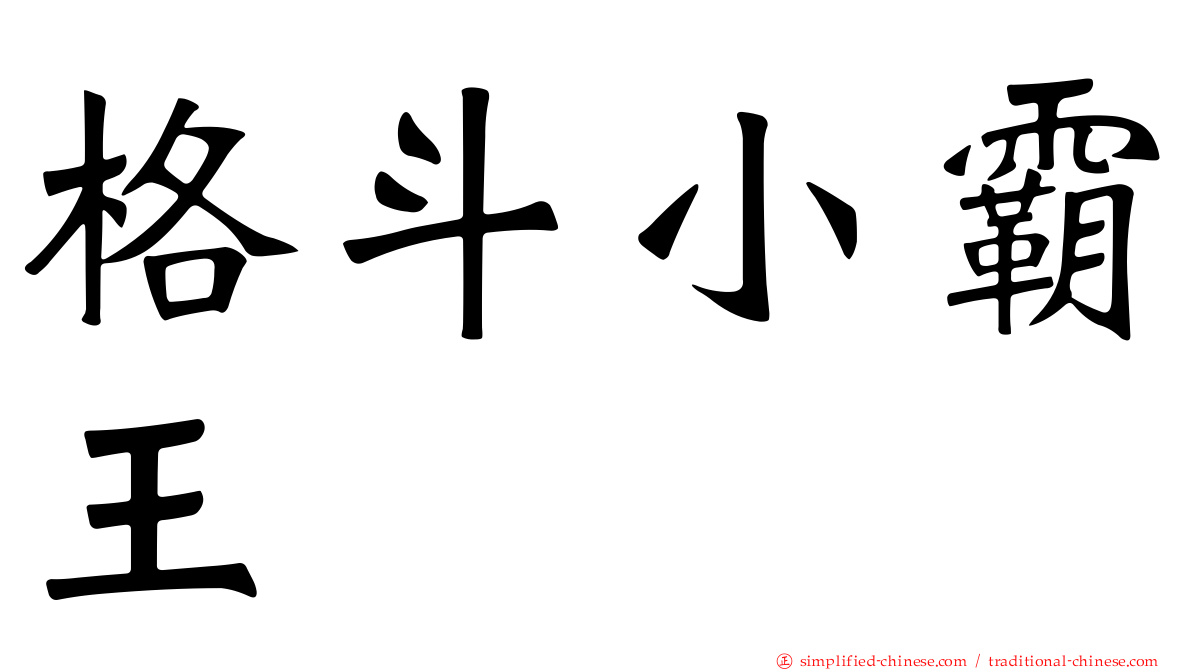 格斗小霸王