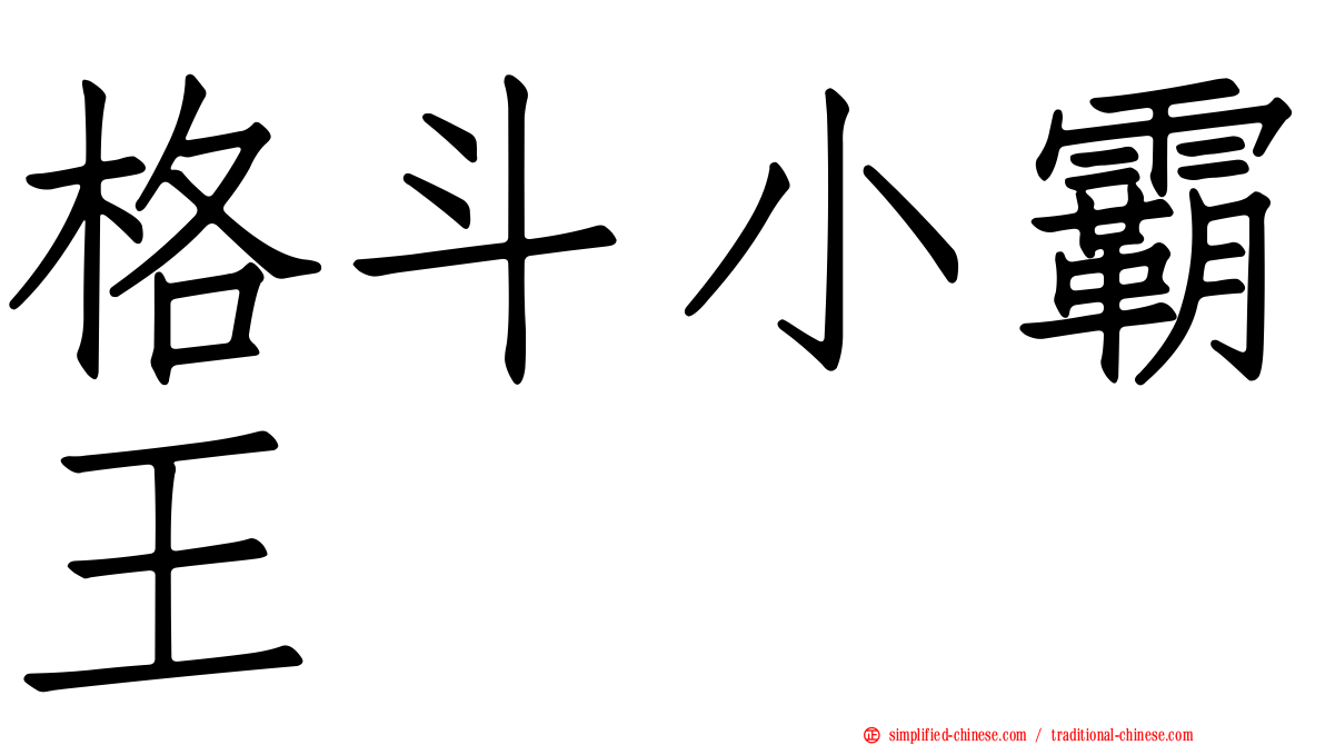 格斗小霸王