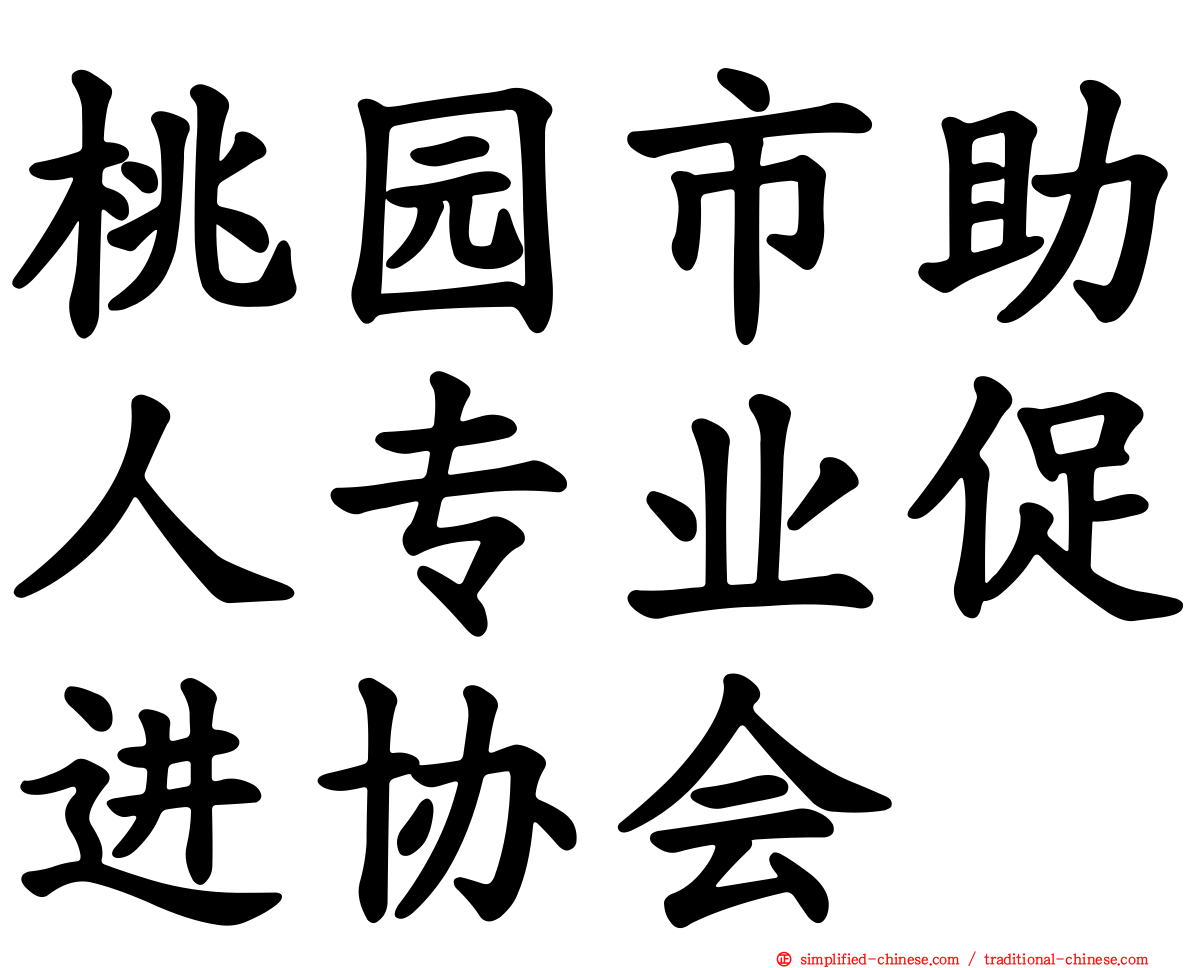 桃园市助人专业促进协会