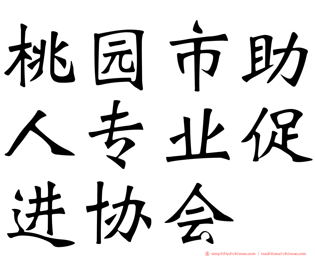 桃园市助人专业促进协会