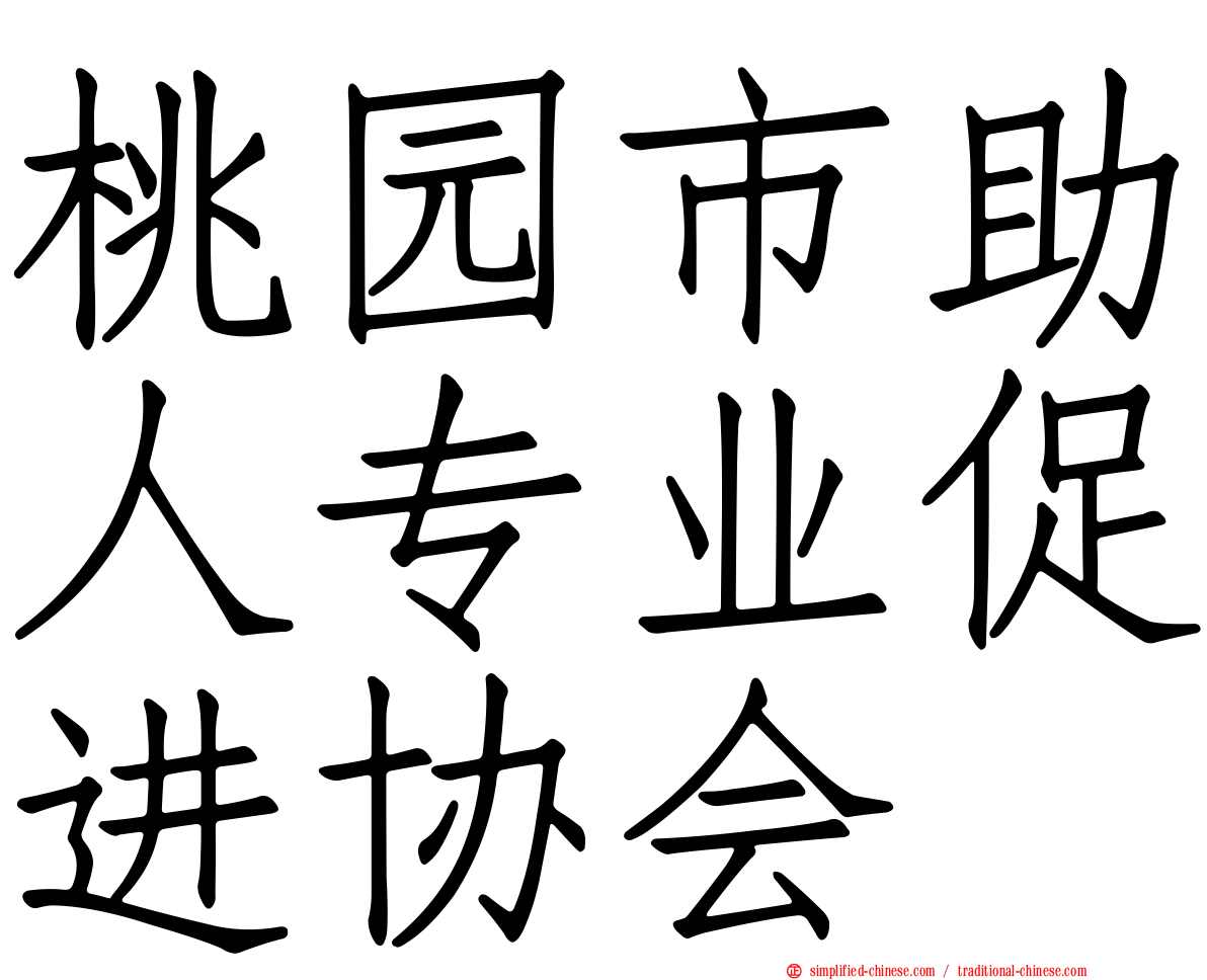 桃园市助人专业促进协会