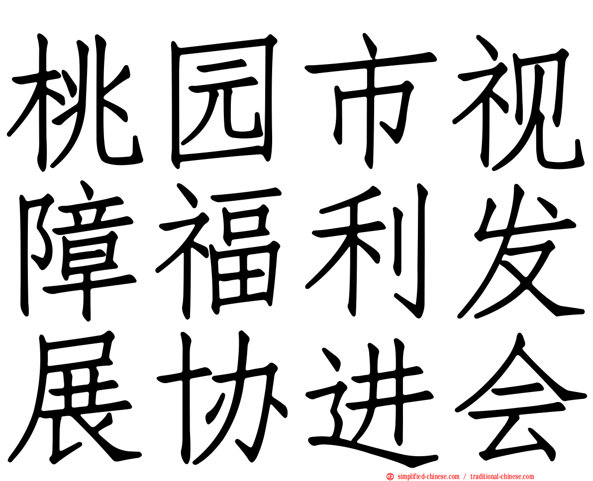 桃园市视障福利发展协进会