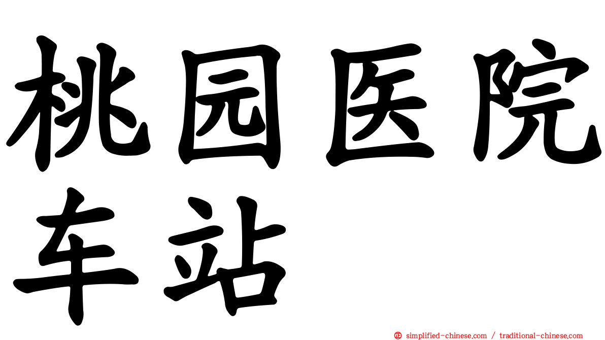 桃园医院车站