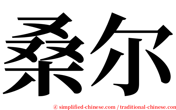 桑尔 serif font