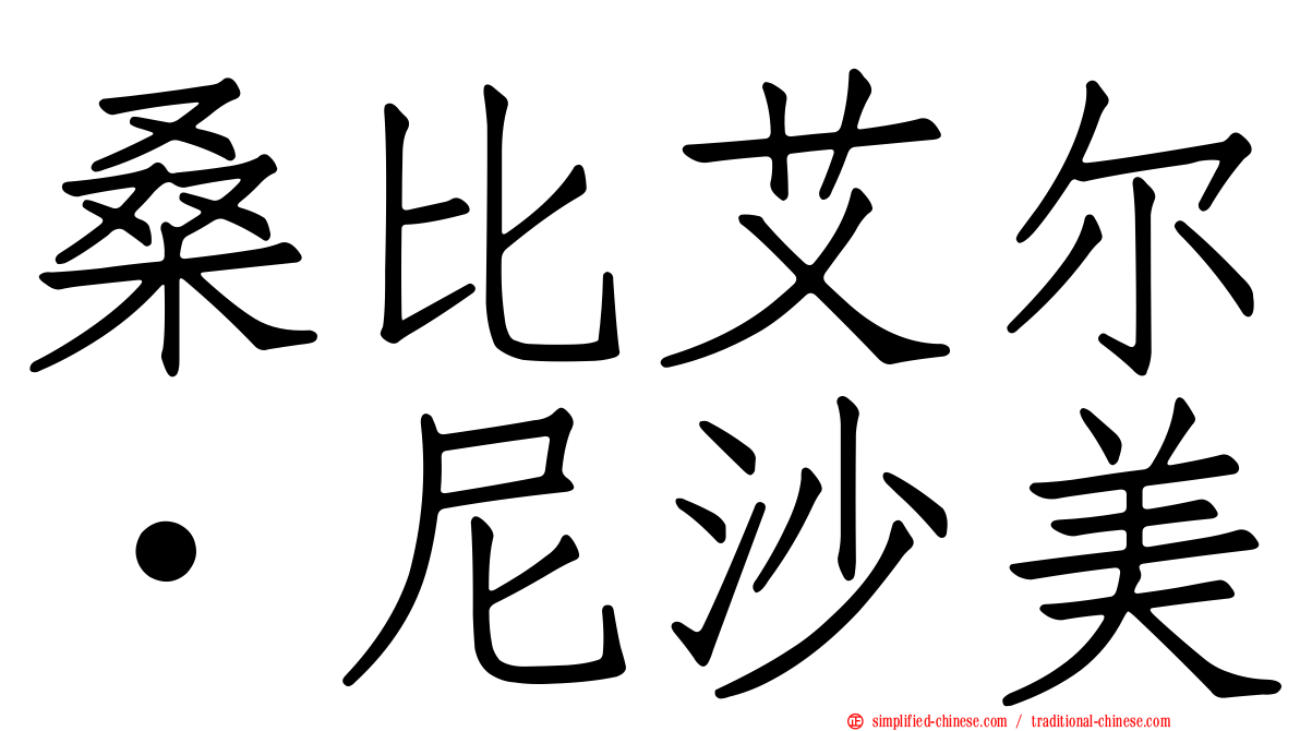 桑比艾尔·尼沙美