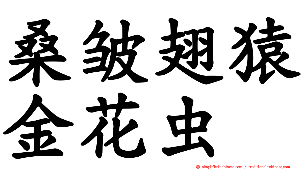 桑皱翅猿金花虫