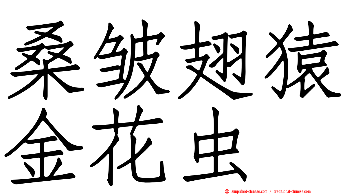 桑皱翅猿金花虫