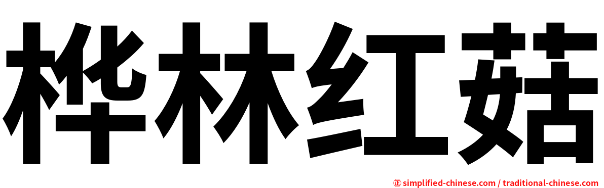 桦林红菇