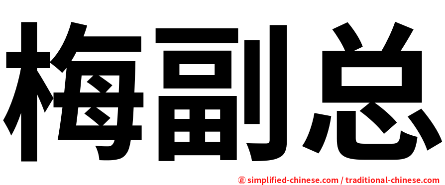 梅副总