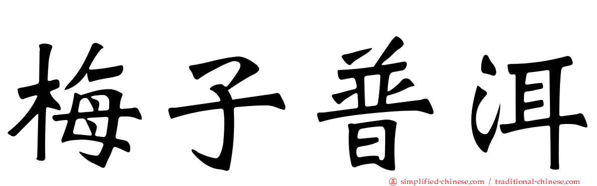 梅子普洱