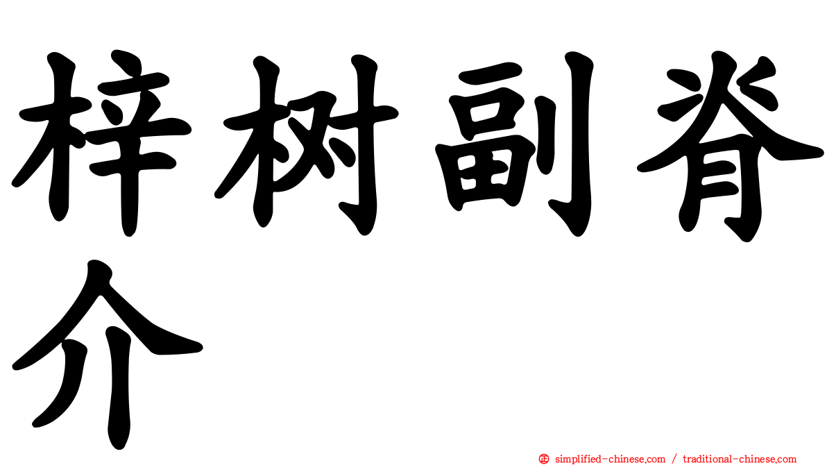 梓树副脊介