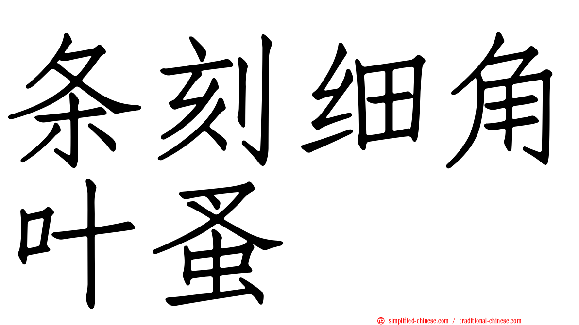 条刻细角叶蚤