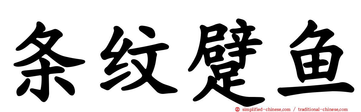 条纹躄鱼