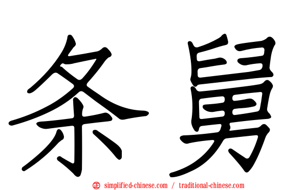 条舅