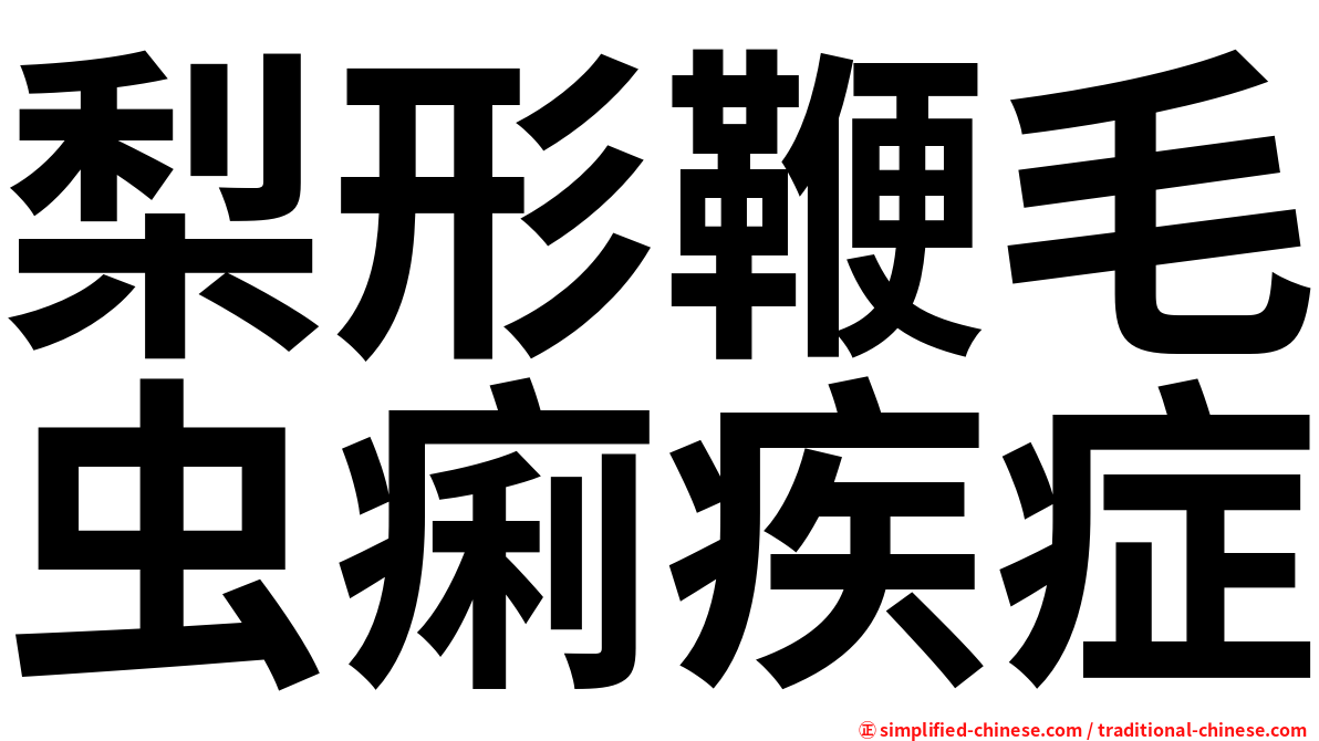 梨形鞭毛虫痢疾症